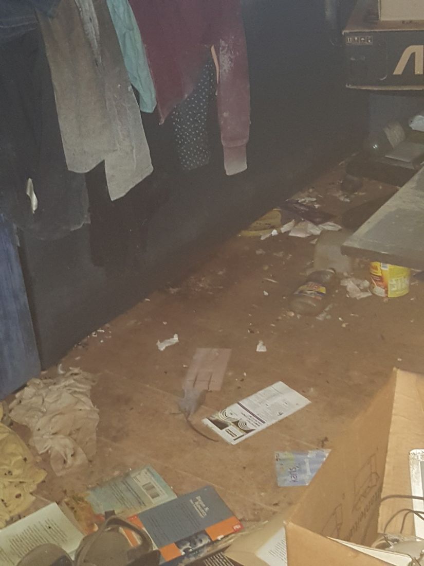 Fotos aus einer stark verschmutzten Wohnung